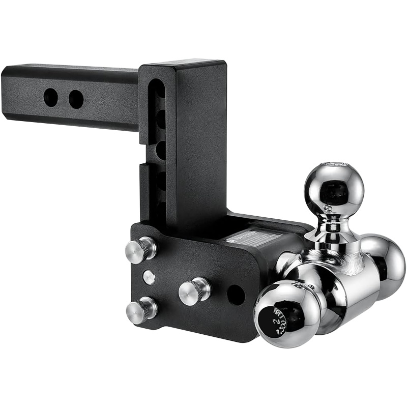 Adjustable Trailer Hitch Ball Mount – Fits 22.5″ Receiver Tri Ball 1 78 2″ 2 516″ 1
